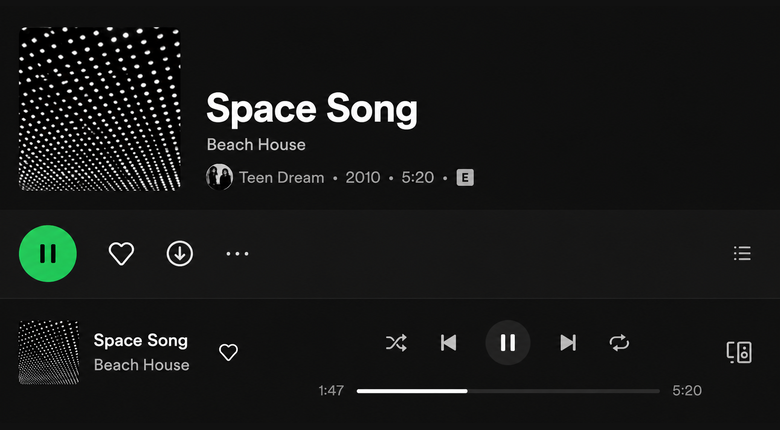 SpaceSong visual